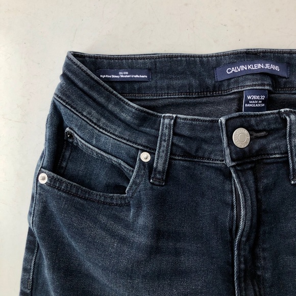 Calvin Klein High Rise Skinny Jean - Picture 2 of 2